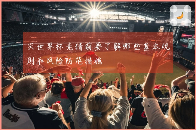 买世界杯竞猜前要了解哪些基本规则和风险防范措施